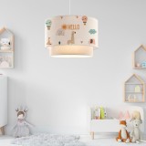 H&auml;ngeleuchte Lurgan 1 x E27 Giraffen-Motiv [lux.pro] HausGarden Leisure