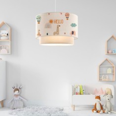 H&amp;auml;ngeleuchte Lurgan 1 x E27 Giraffen-Motiv [lux.pro] HausGarden Leisure foto