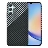 Husa slim carbon pentru samsung galaxy a34 5g - protectie premium fibershell, stealth gray