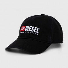 Diesel șapcă de baseball din bumbac culoarea negru, cu imprimeu A11356.0PFAA