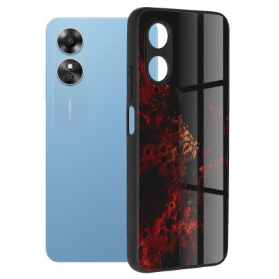 Husa pentru Oppo A17 - Techsuit Glaze Series - Red Nebula foto