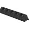 Prelungitor Lanberg 1.5m, 5 prize negru