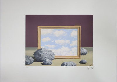 Rene Magritte (1898-1967) - Le grand maree, Litografie foto