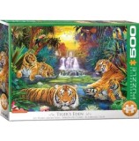 Cumpara ieftin Puzzle Eurographics - Jan Patrik Krasny: Tiger's Eden, 500 piese XXL