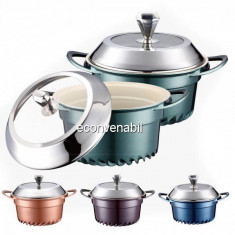 Set oale aluminiu cu interior ceramic si capac PH15713 foto