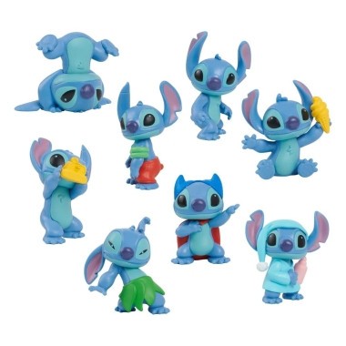 Lilo &amp;amp; Stitch Mini Figure 8-Pack Stitch Collectible Figure Set 7 cm foto