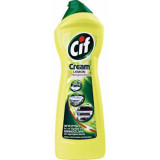 Detergent CIF Cream Lemon, 250 ml, Parfum Lamaie, Solutie Crema Curatat, Detergent Cif pentru Multisuprafete, Detergent Crema pentru Bucatarie, Deterg