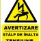 Placuta pentru stalp de inalta tensiune
