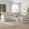 Set de canapea 2 pcs Crem Catifea
