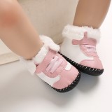 Ghetute albe cu roz imblanite (Marime Disponibila: 3-6 luni (Marimea 18