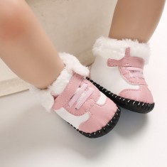 Ghetute albe cu roz imblanite (Marime Disponibila: 9-12 luni (Marimea 20