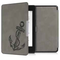 Husa pentru Kindle Paperwhite 10, Piele ecologica, Gri, 48975.06 foto