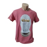 Tricou roz unisex - L