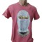 Tricou roz unisex - L
