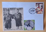 Istoria fotbalului - Suporter - fan zone - Hagi si Raducioiu, plic, intreg postal
