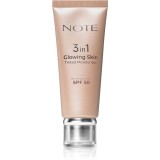 Note Cosmetique 3 in 1 Glowing Skin cremă hidratantă nuanțatoare pentru o piele mai luminoasa SPF 50 30 ml
