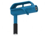 Adaptor albastru 4mm nichelat