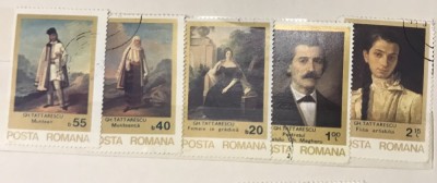 (F) Timbre Serii Romania Arta foto