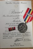 QW17 5 - Medalia Eliberarea patriei 30 ani cu brevet + bonus!!