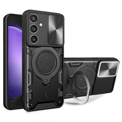 Husa pentru Samsung Galaxy S23 FE S711, Techsuit, CamGuard Pro, Neagra foto
