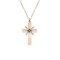 Set lantisor si cruce - argint 925 placat cu aur roz