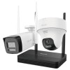 Sistem supraveghere IP Wireless Hikvision HiLook IKS-2042BTH-PH/W, 2 camere 2MP, NVS, IR 30m, audio bidirectional, slot microSD SafetyGuard Surveillan