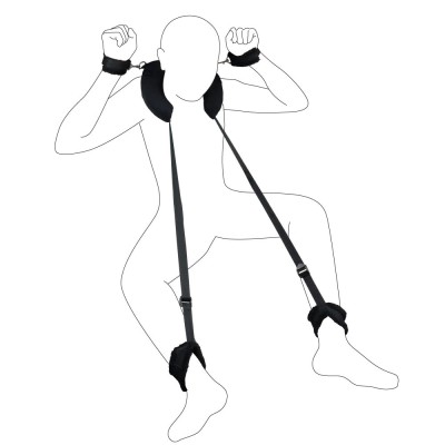 Sistem Bondage Beginner Positions Negru Guilty Toys foto