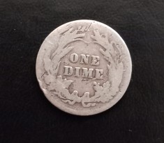 moneda din argint : Statele Unite _ dime ( Barber ) _ 1904 foto