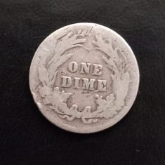 monedă din argint : Statele Unite _ dime ( Barber ) _ 1904