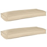 vidaXL Set de perne pentru palet 2 pcs Bej 100 x 40 x 8 cm 42001691