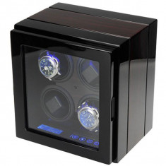 Cutie pentru intors ceasuri automatice iUni, Luxury Watch Winder 4 Mahon foto