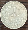 (A970) MONEDA DIN ARGINT GERMANIA - 1 MARK 1915, LIT. A, WILHELM II, Europa