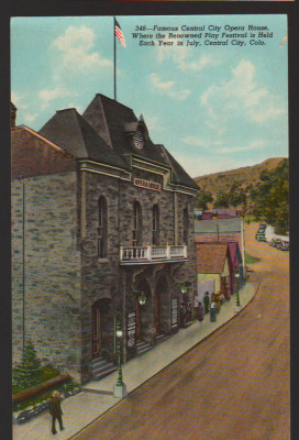 CPIB 16715 CARTE POSTALA - OPERA HOUSE, CENTRAL CITY, COLORADO, SUA foto