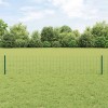 &Icirc;ngrădire cu st&acirc;lpi Verde 0.4 x 50 m Oțel