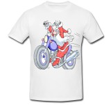 Cumpara ieftin Tricou &quot; Santa on a motorcycle cartoon &quot;