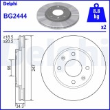 Disc frana DELPHI BG2444