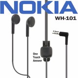 Casti Stereo Nokia WH-101, Jack 3.5mm, Microfon, Compatibil Nokia 1200, 1202, 1208, 6300, E51, E66, Negru