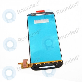 Motorola Moto E (XT1021, XT1022, XT1025) Capacul frontal al modulului de afișare + LCD + digitizer alb foto