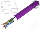 Cablu F/UTP 4x2x23AWG DIGITUS 100m LSZH violet &Oslash;6mm