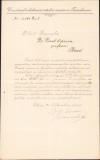A1840 Lot de 5 acte cu antet Arhidieceza ortodoxă rom&acirc;nă Sibiu, susținere pentru ridicarea liceului rom&acirc;n din Brad, județul Hunedoara 1909-1913