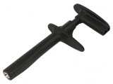 Clips de măsurare cu pensetă 32A neagră 1kV 4mm