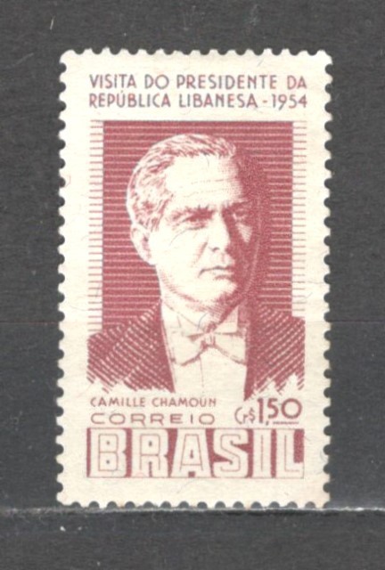 Brazilia.1954 Vizita presedintelui C.Chamoun GB.1