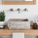 vidaXL Chiuvetă, gri, 30x30x13 cm, marmură 149176