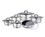 Set 12 oale inox cu capac Bohmann, BH0922 MR foto