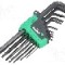 Set chei sferic, Torx&reg;, otel crom-vanadium, TX05, TX06, TX07, TX08, TX09, TX10, TX15, TX20, TX25, TX27, TX30, TX40, TX45, WIHA - 36487