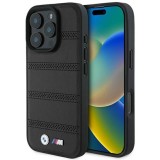 Husa pentru iPhone 16 Pro - BMW Hardcase M Perforated And Stitched Line MagSafe (BMHMP16L23PUSPK) - Black