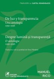 Cumpara ieftin Despre lumină și transparență. De luz y transparencia ( ediție bilingvă) - Manuel Rico