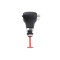 Nuca schimbator viteze, Emzone, Metal/Plastic, Compatibil cu VW/Skoda, 145 x 60 mm, Negru/Crom