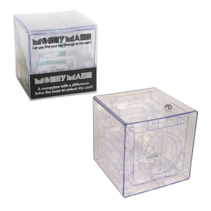 Pusculita Labirint, Funtime, transparent, plastic, 9 x 9 cm