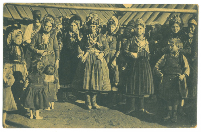 4814 - ETHNIC, Nunta la Ferma, farm wedding, Romania - old postcard - unused